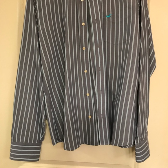 EUC HCO Blue Stripe Button Up - Picture 4 of 4